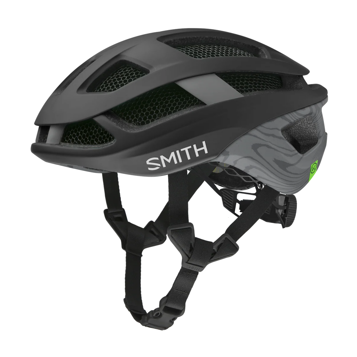 Smith Trace MIPS Road Helmet - Aleck Crash Sensor - Matte Black-Topo