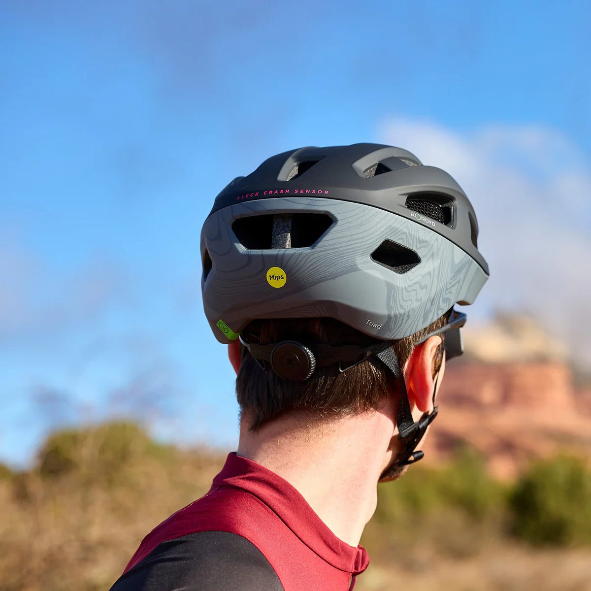 Smith Triad MIPS Road Helmet - Aleck Crash Sensor - Matte Black-Topo