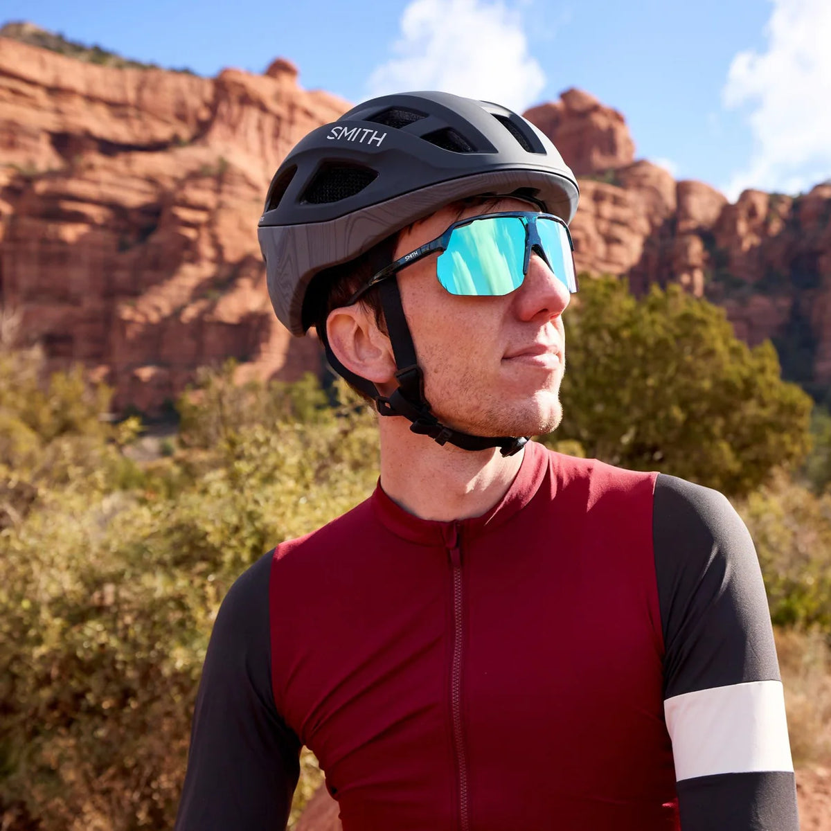 Smith Triad MIPS Road Helmet - Aleck Crash Sensor - Matte Black-Topo