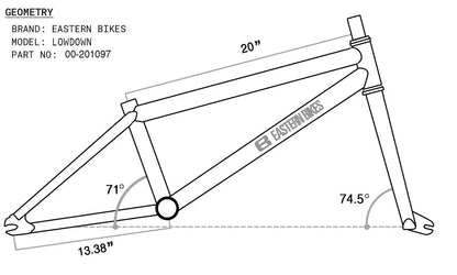 Eastern Lowdown 20" BMX - Red