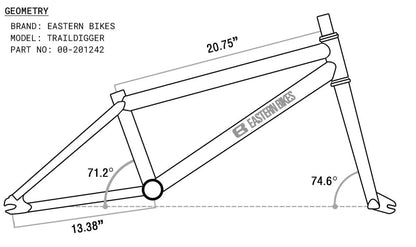 Eastern Traildigger 20" BMX - Orange