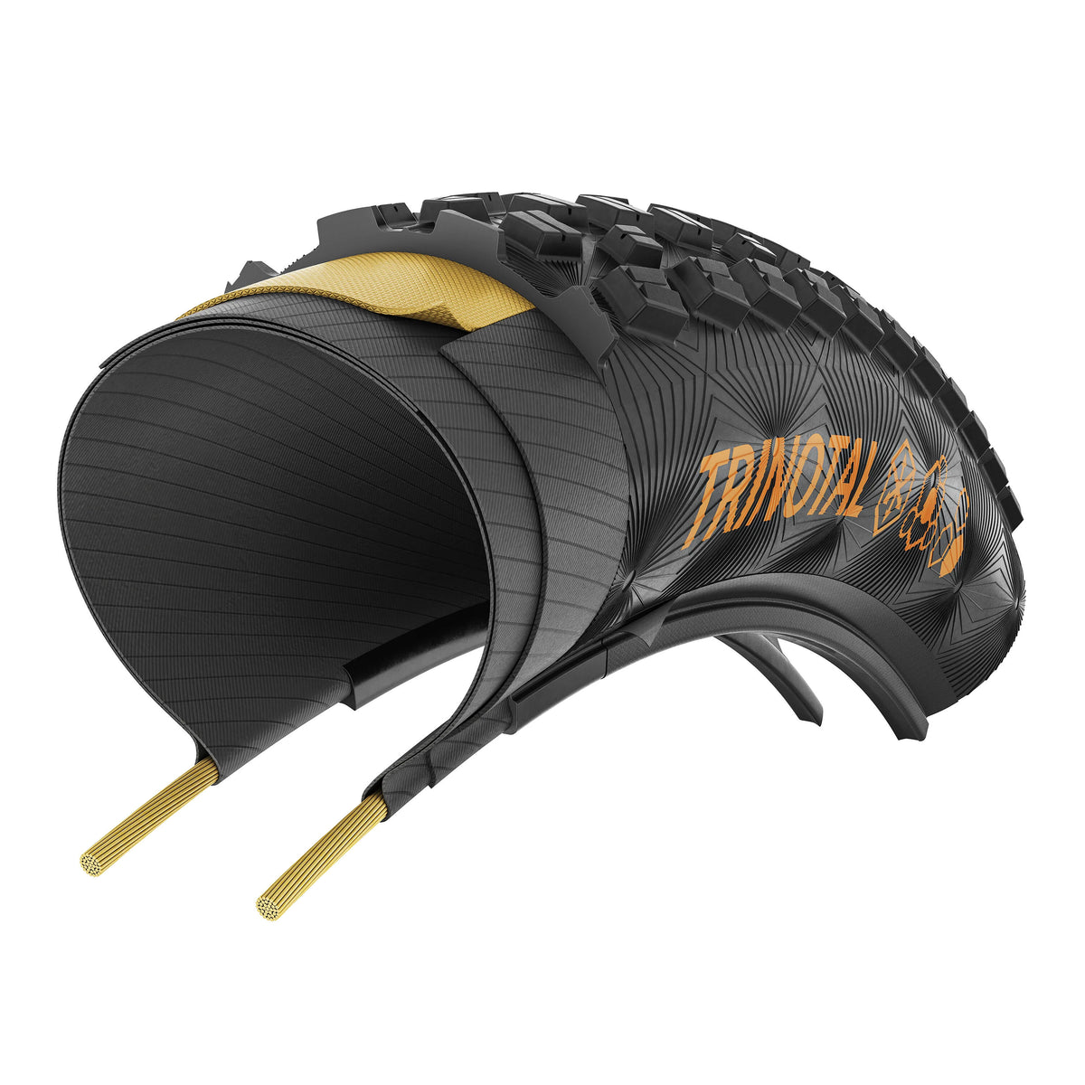 Continental Trinotal Trail Grip 27.5" Folding MTB Tire - Black