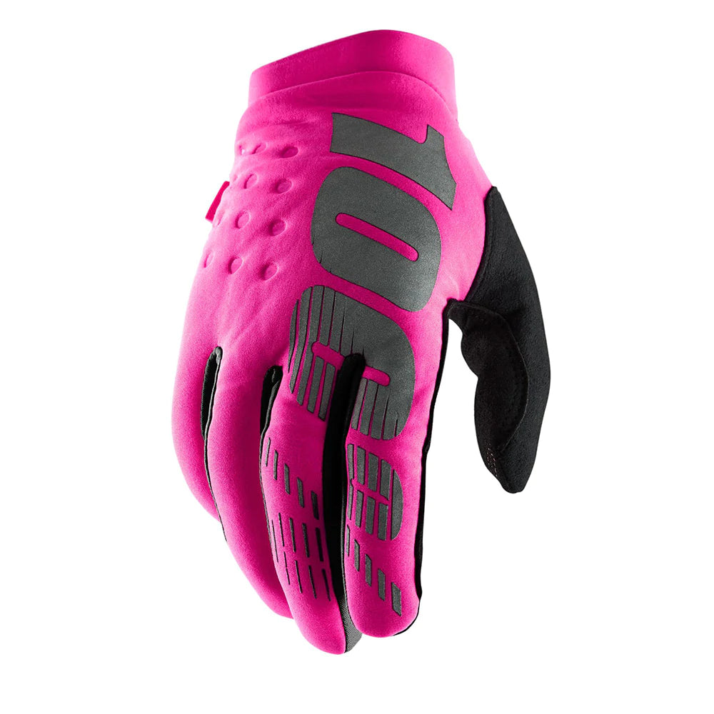 100% Brisker Glove - Womens - Pink-Black - 2022 Pink - Black Small 