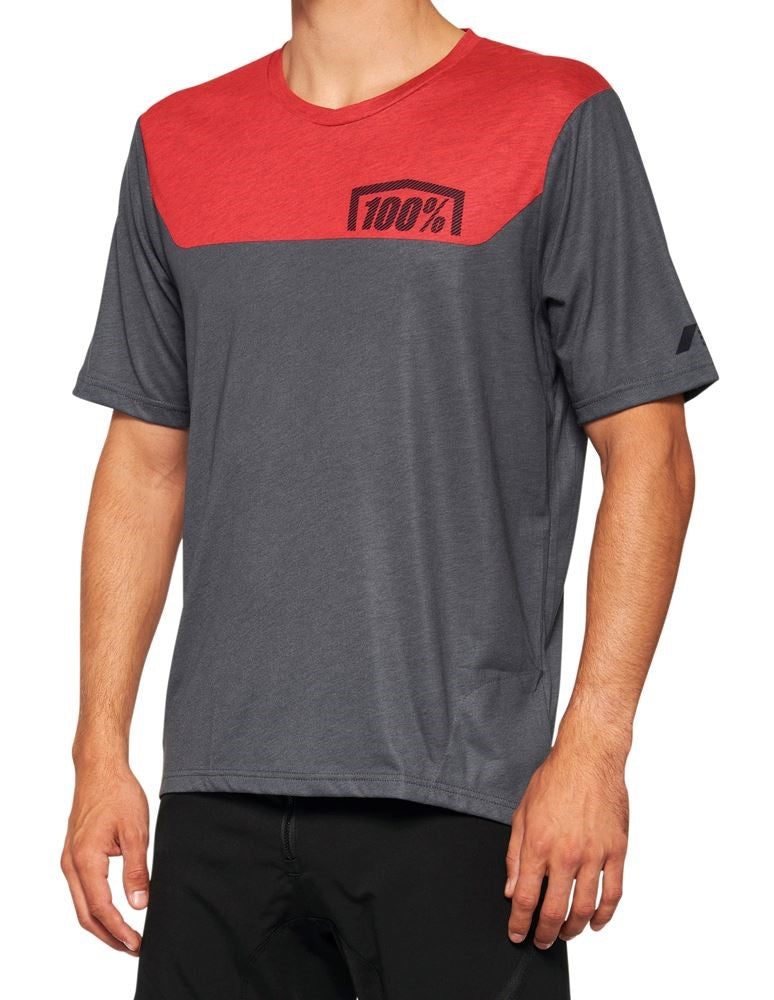 100% Airmatic Short Sleeve MTB Jersey - Racer Red - 2022 Racer Red Small 