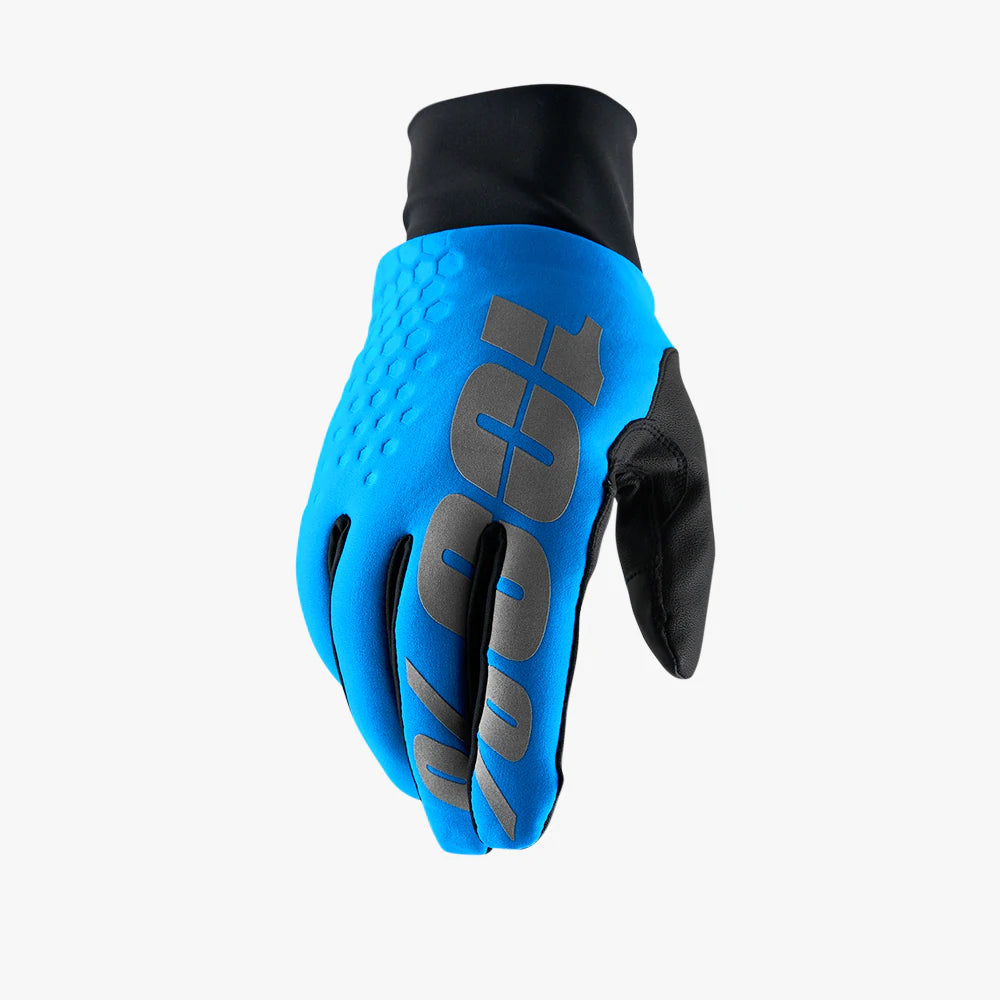 100% Hydromatic Brisker Winter MTB Glove - Blue Blue Large 