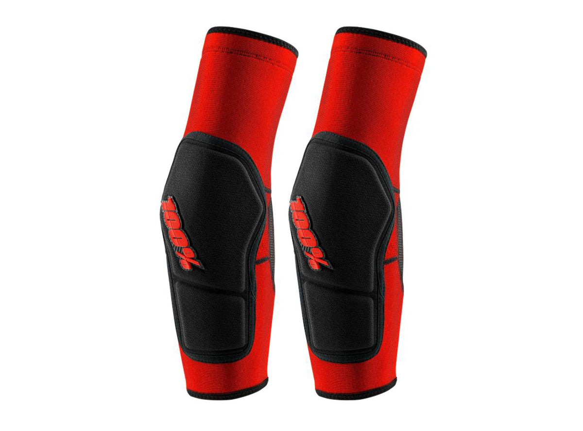 100% Ridecamp Elbow Guard - Red-Black Red - Black Small 