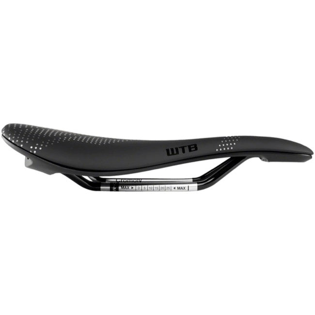 WTB Gravelier Medium Fusion Form Saddle - Cromoly Rail - Black