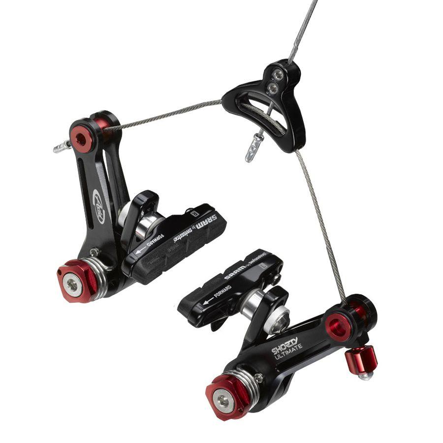 Avid Shorty Ultimate Cantilever Cyclocross Brake - Front - Black Black  