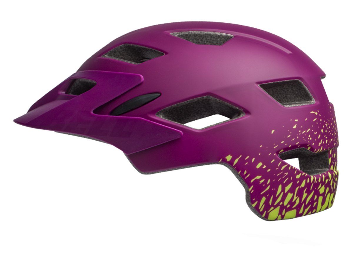 Bell Sidetrack Child Helmet - Matt Plum-Pear Fragments Matt Plum - Pear Fragments One Size 
