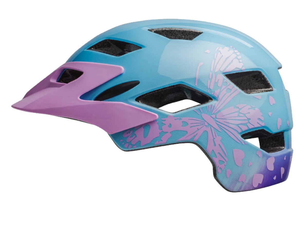 Bell Sidetrack Youth Helmet - Gloss Lilac Flutter Gloss Lilac Flutter One Size 