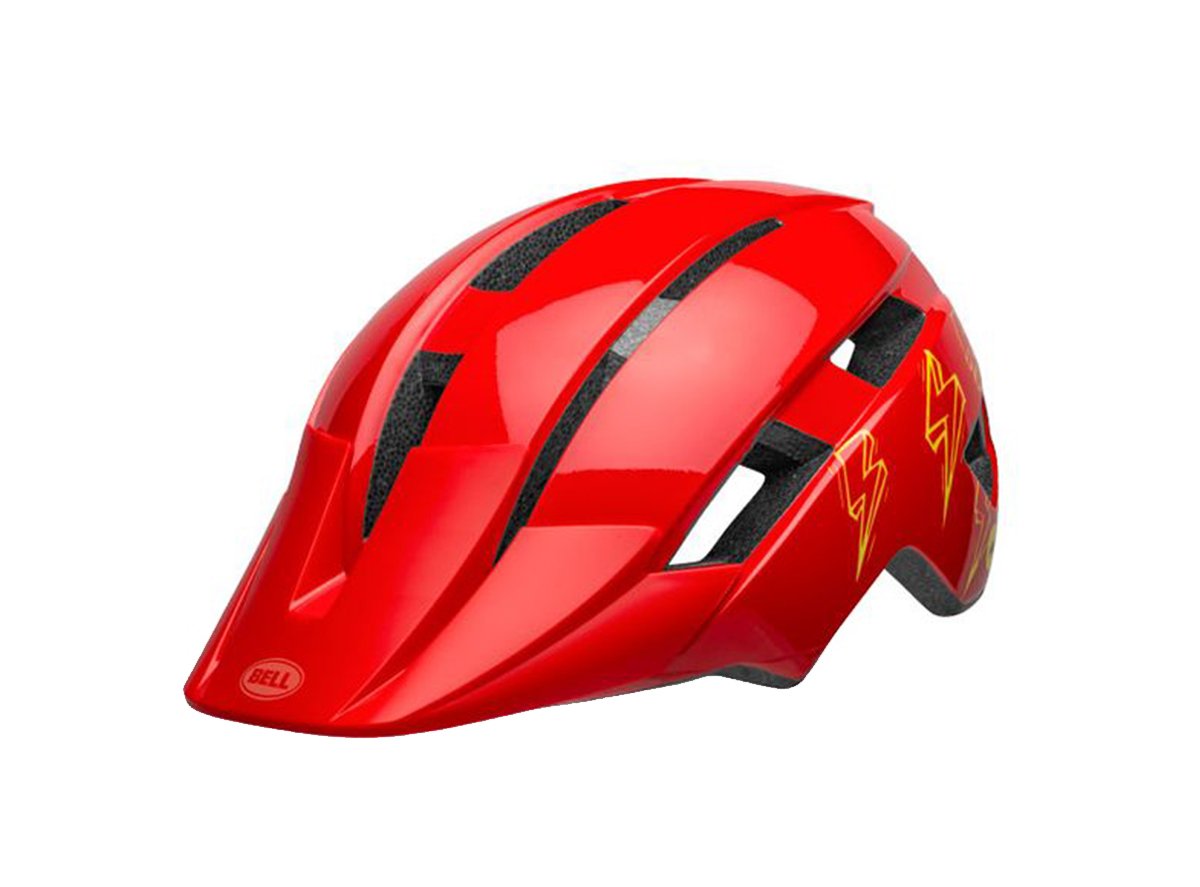 Bell Sidetrack II MTB Helmet - Youth - Red Bolts - 2020 Red Bolts One Size 50-57 cm