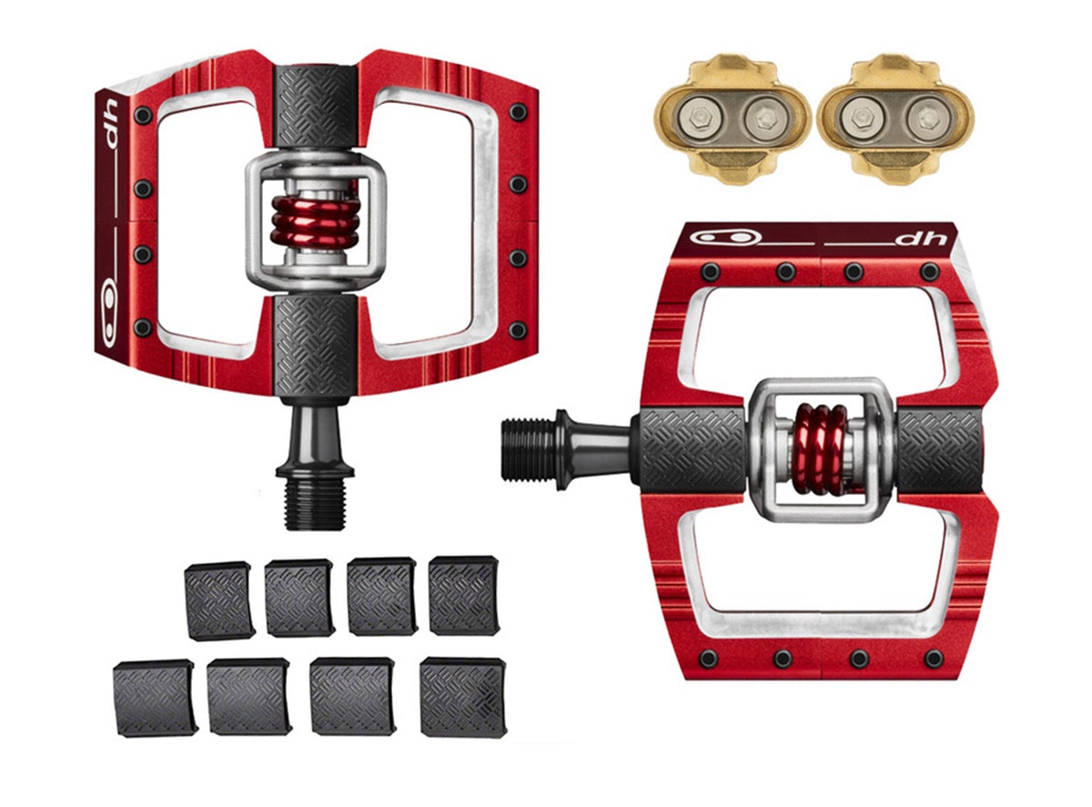 Crank Brothers Mallet DH Pedals - Red Red  