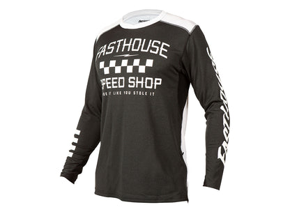 Fasthouse Alloy Roam Long Sleeve MTB Jersey - Heather Black Heather Black Small 