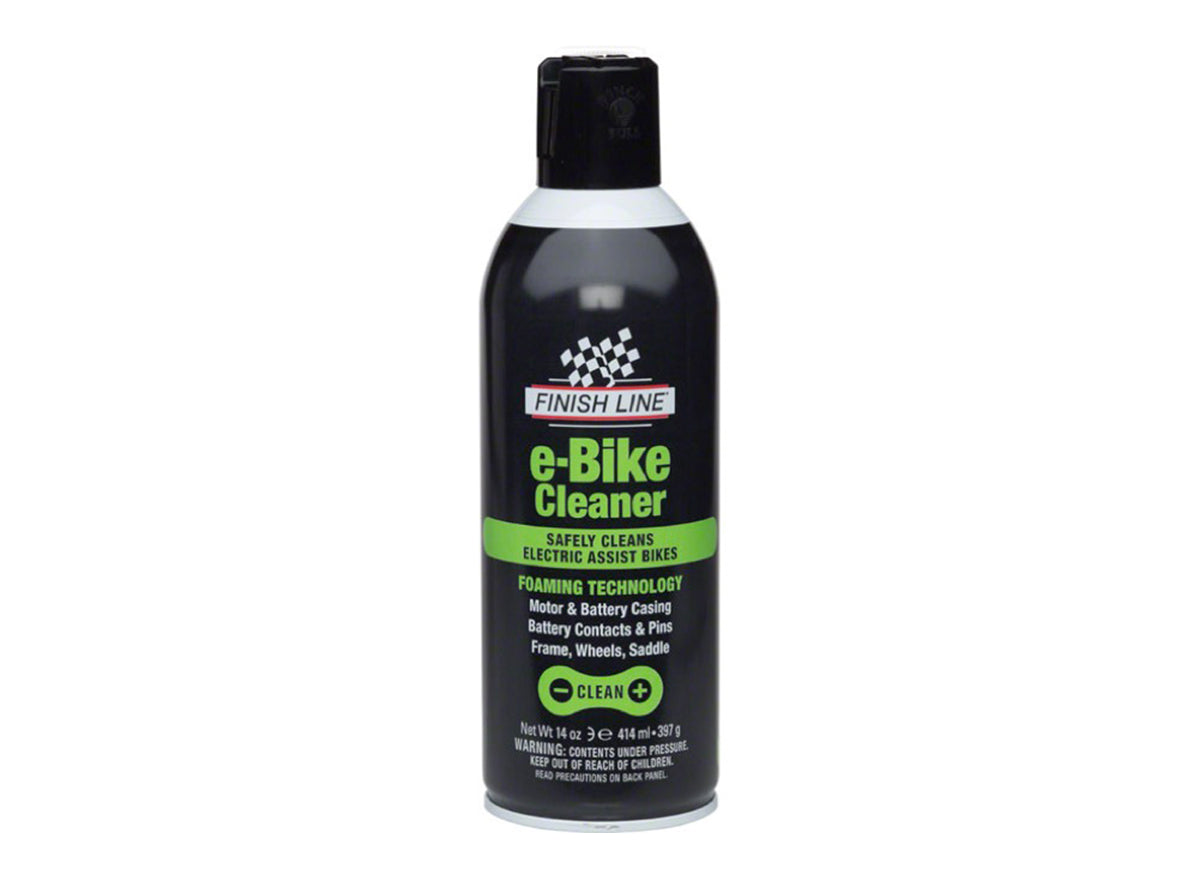 Finish Line e-Bike Cleaner Black - Green 14oz Aerosol 