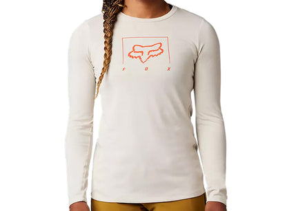 Fox Racing Ranger Dri Release Mid Long Sleeve MTB Jersey - Womens - Vintage White - 2022 Vintage White X-Small 
