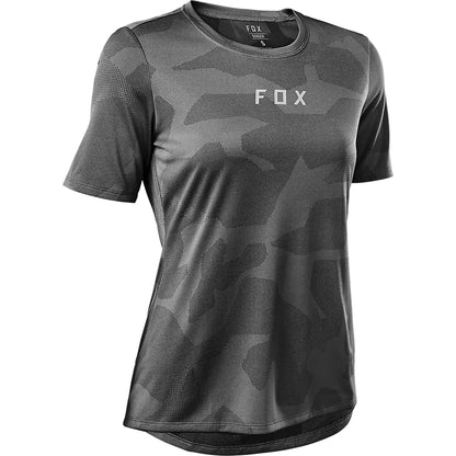 Fox Racing Ranger Tru Dri Short Sleeve MTB Jersey - Womens - Gray - 2022 Gray X-Small 