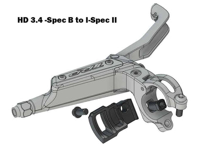 TRP MTB Integrated Shifter Adapter Black HD 3.3 I-Spec B to SRAM MatchMaker - Right Hand 