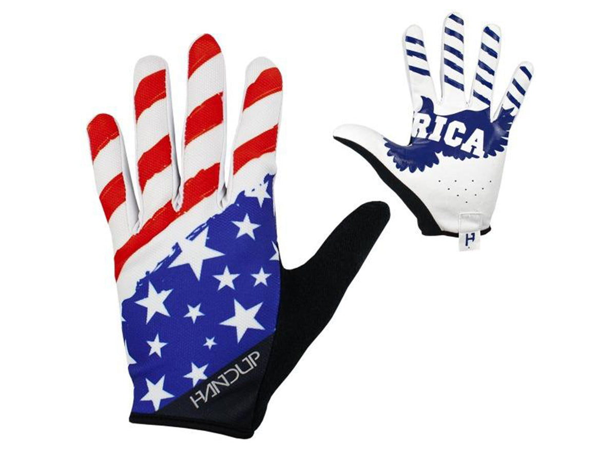 HandUp Most Days MTB Glove - Original 'MERICAS Red - White - Blue 2X-Small 