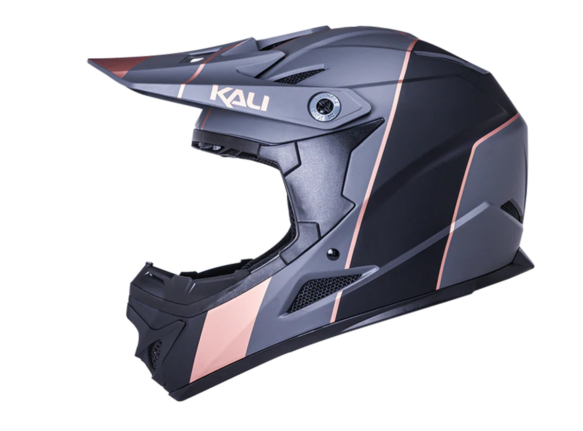 Kali Zoka Full Face Helmet - Stripe Matt Black-Bronze