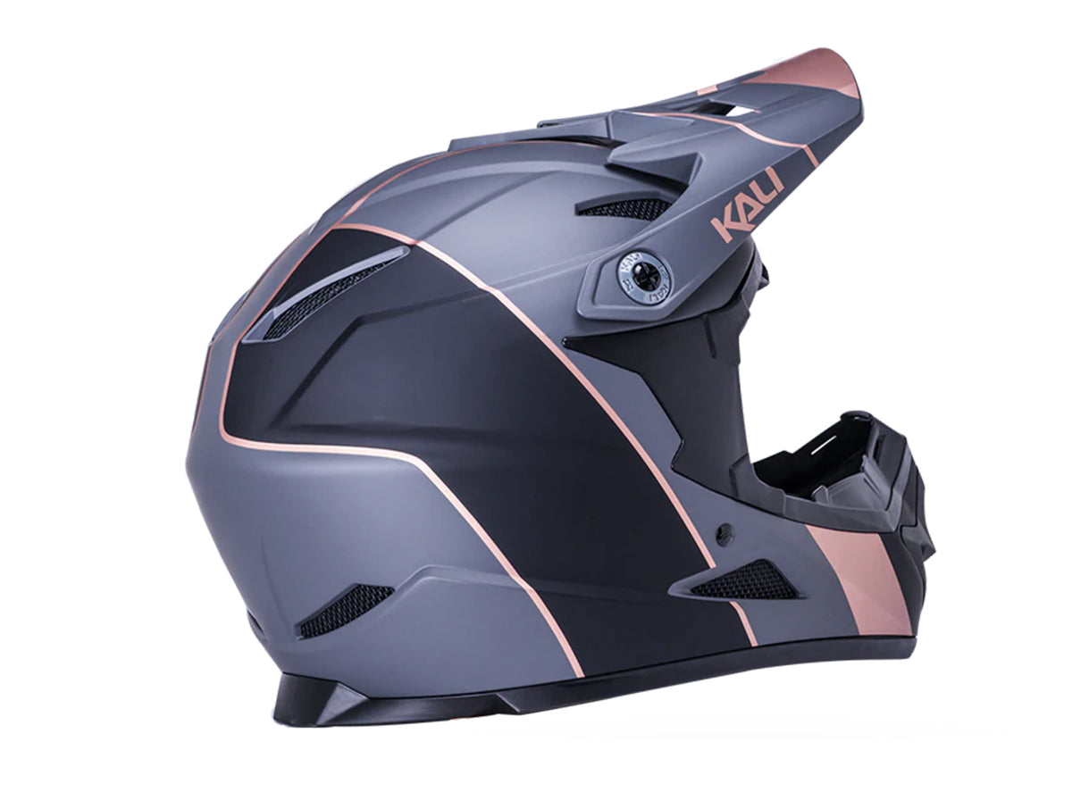 Kali Zoka Full Face Helmet - Stripe Matt Black-Bronze