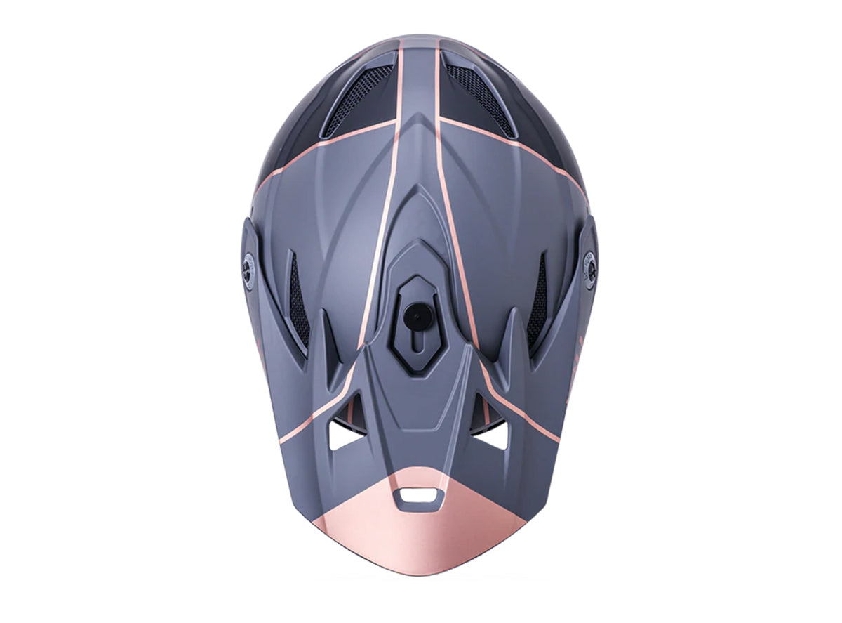 Kali Zoka Full Face Helmet - Stripe Matt Black-Bronze