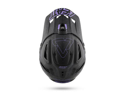 Leatt DBX 5.0 V10 Full Face Helmet - Black-Purple Black - Purple - Gray Small 