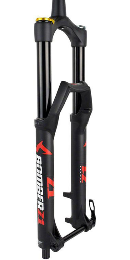 Marzocchi Bomber Z1 Coil 170 27.5 15QRx110 - Matt Black-Standard Matt Black Logo - 2022 Matt Black - Standard Matt Black Logo 44mm Rake GRIP - Sweep Adj