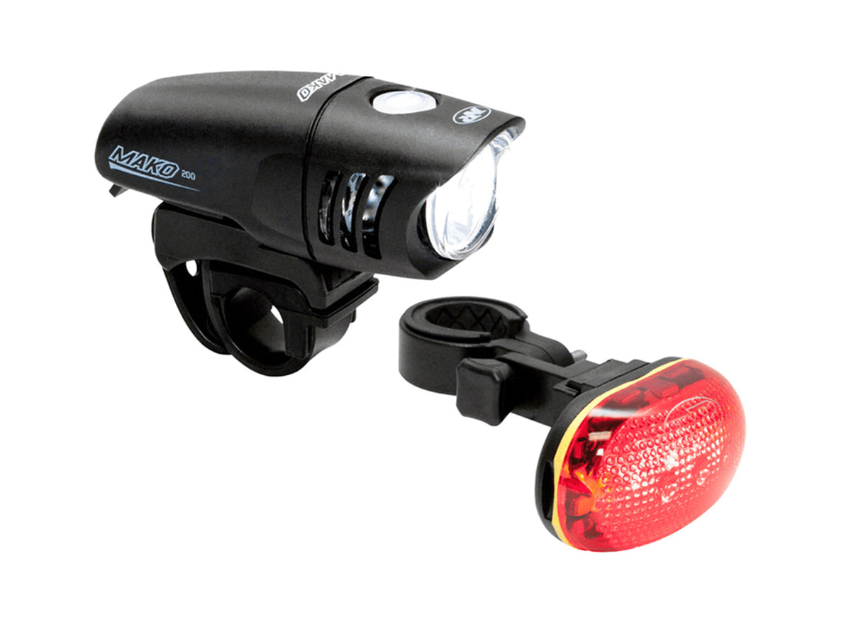 NiteRider Mako 200/TL6.0 Light Set Black - Red  
