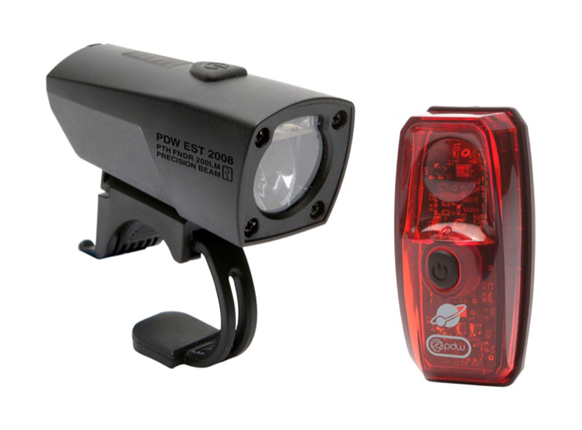 PDW Pathfinder Head Light/Io Tail Light Combo Black - Red  