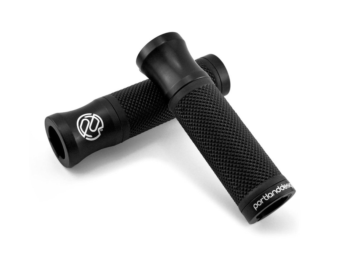 PDW Speed Metal Lock-On Grips - Anodized Black Anodized Black  
