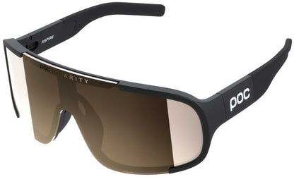 POC Aspire Performance Sunglasses - Uranium Black Uranium Black Black - Silver Mirror Lens 