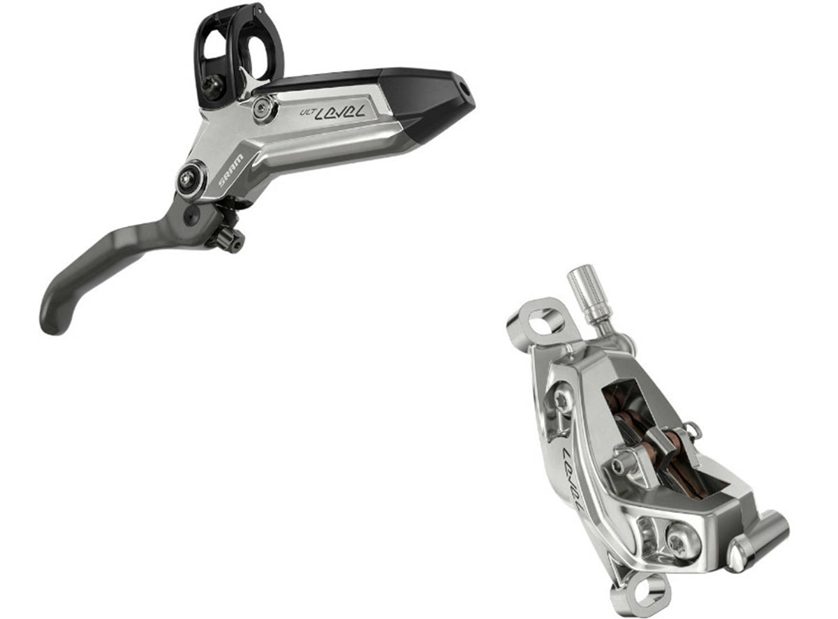 SRAM Level Ultimate Stealth Disc Brake and Lever - 4 Piston - Rear - Black-Silver