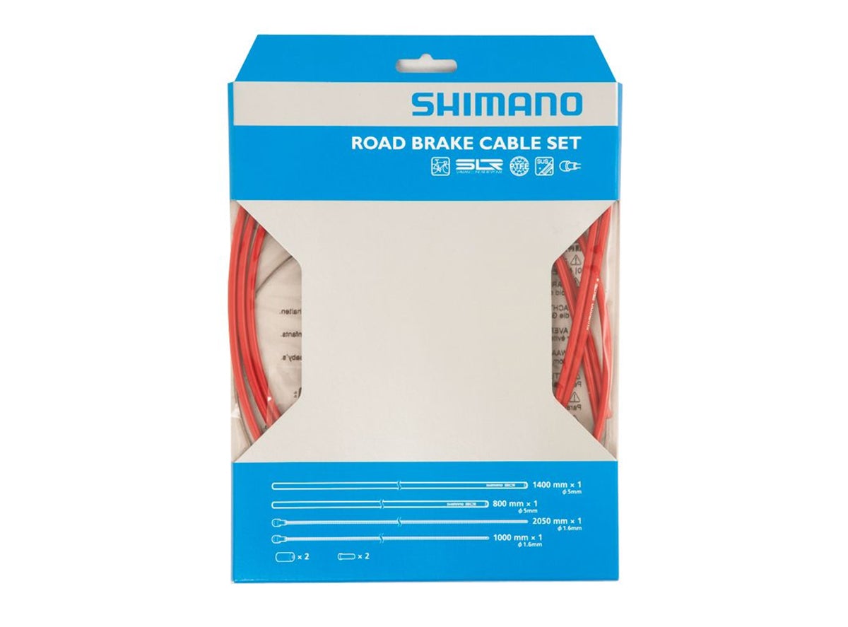 Shimano Road PTFE Brake Cable Set - Red Red  