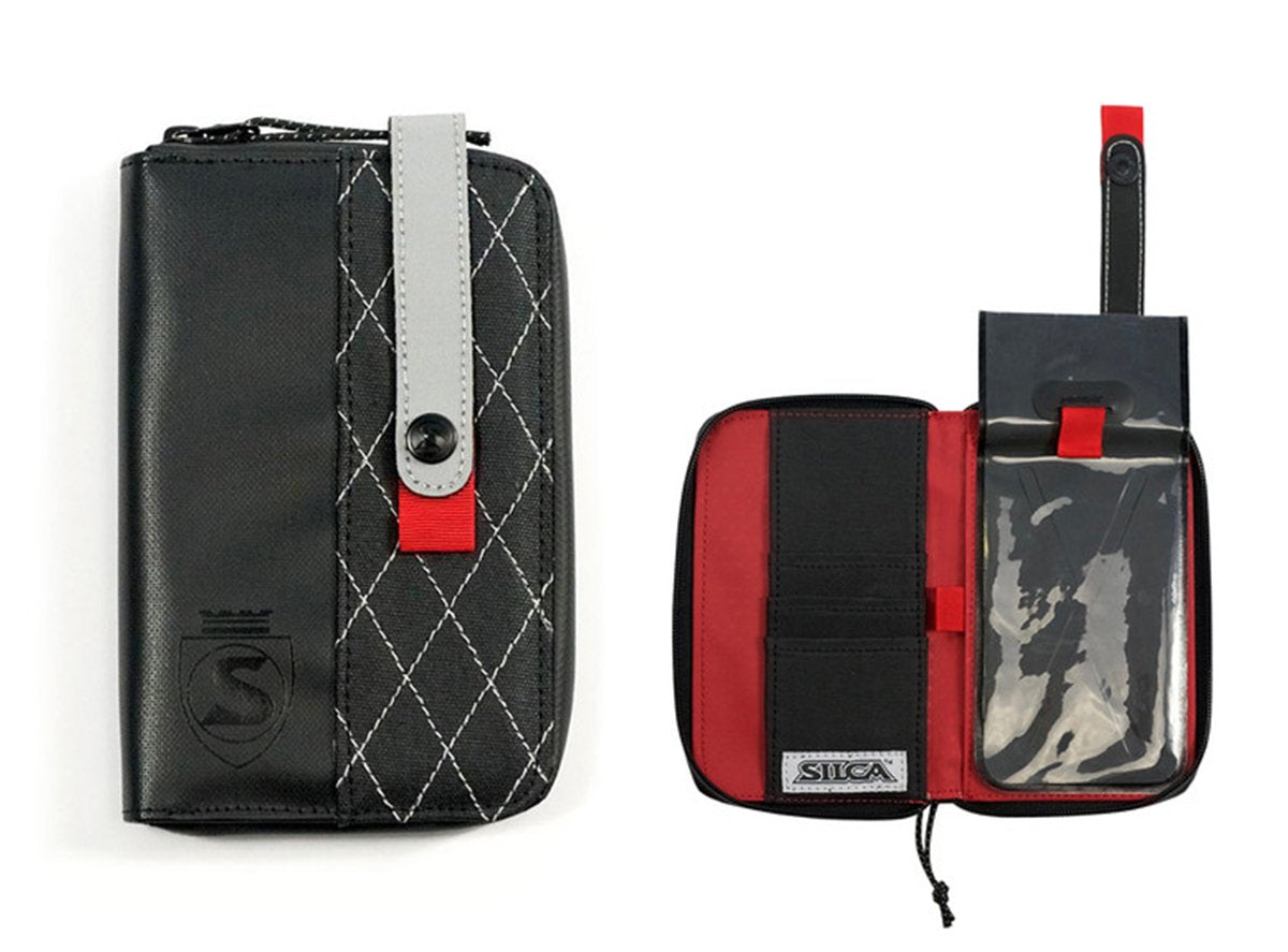 Silca Phone Wallet Storage Case - Black Black  