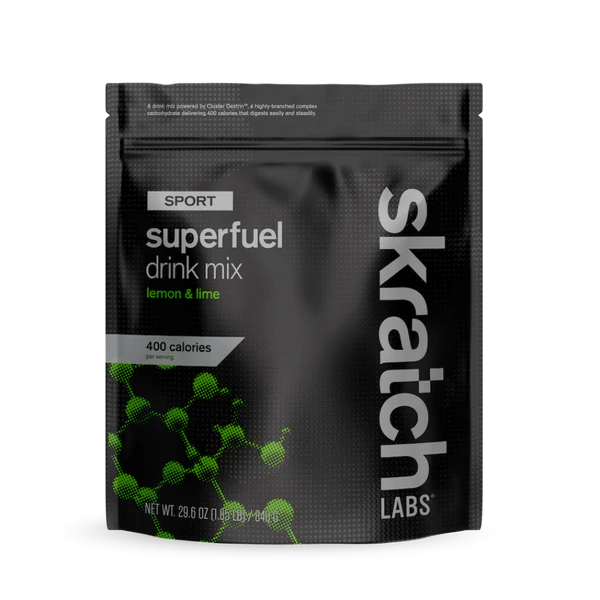 Skratch Labs Sport Superfuel Drink Mix - Lemons and Limes Lemons and Limes 840g - 8 Serving Resealable Bag 