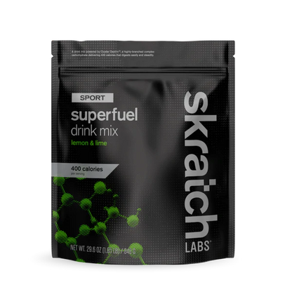 Skratch Labs Sport Superfuel Drink Mix - Lemons and Limes Lemons and Limes 840g - 8 Serving Resealable Bag 