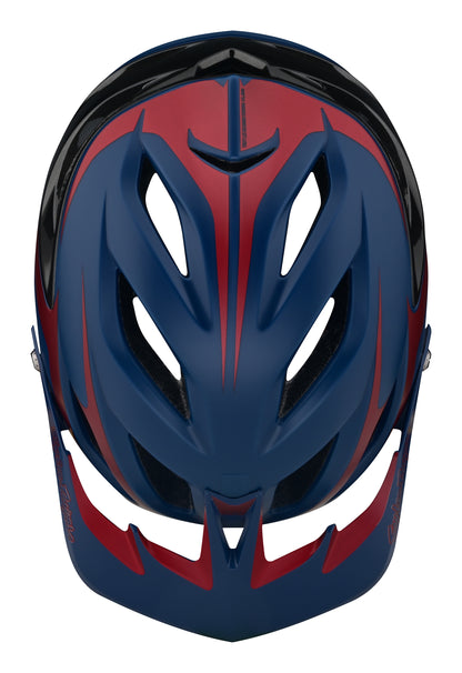 Troy Lee Designs A3 MTB Helmet with MIPS - Fang - Dark Blue-Burgundy - 2023