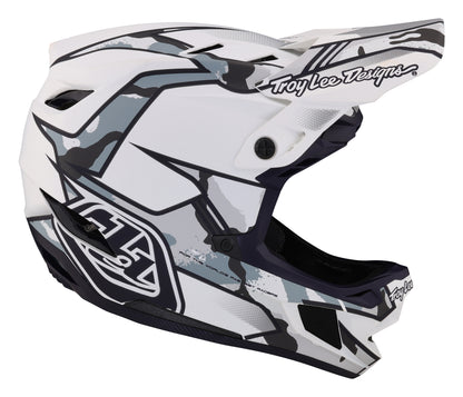 Troy Lee Designs D4 Composite Full Face Helmet with MIPS - Matrix Camo - White - 2023