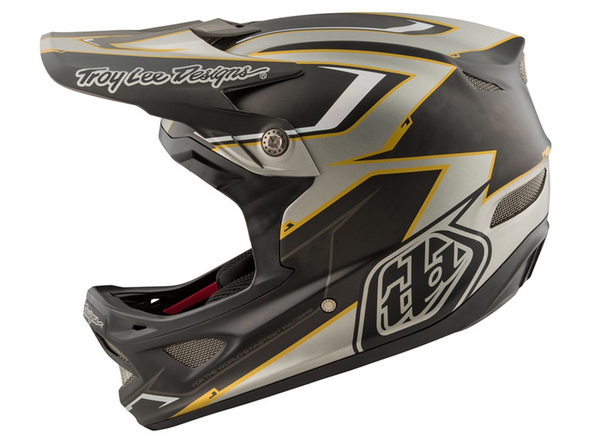 Troy Lee Designs D3 Carbon MIPS Full Face Helmet - Cadence Gray Cadence Gray X-Small 