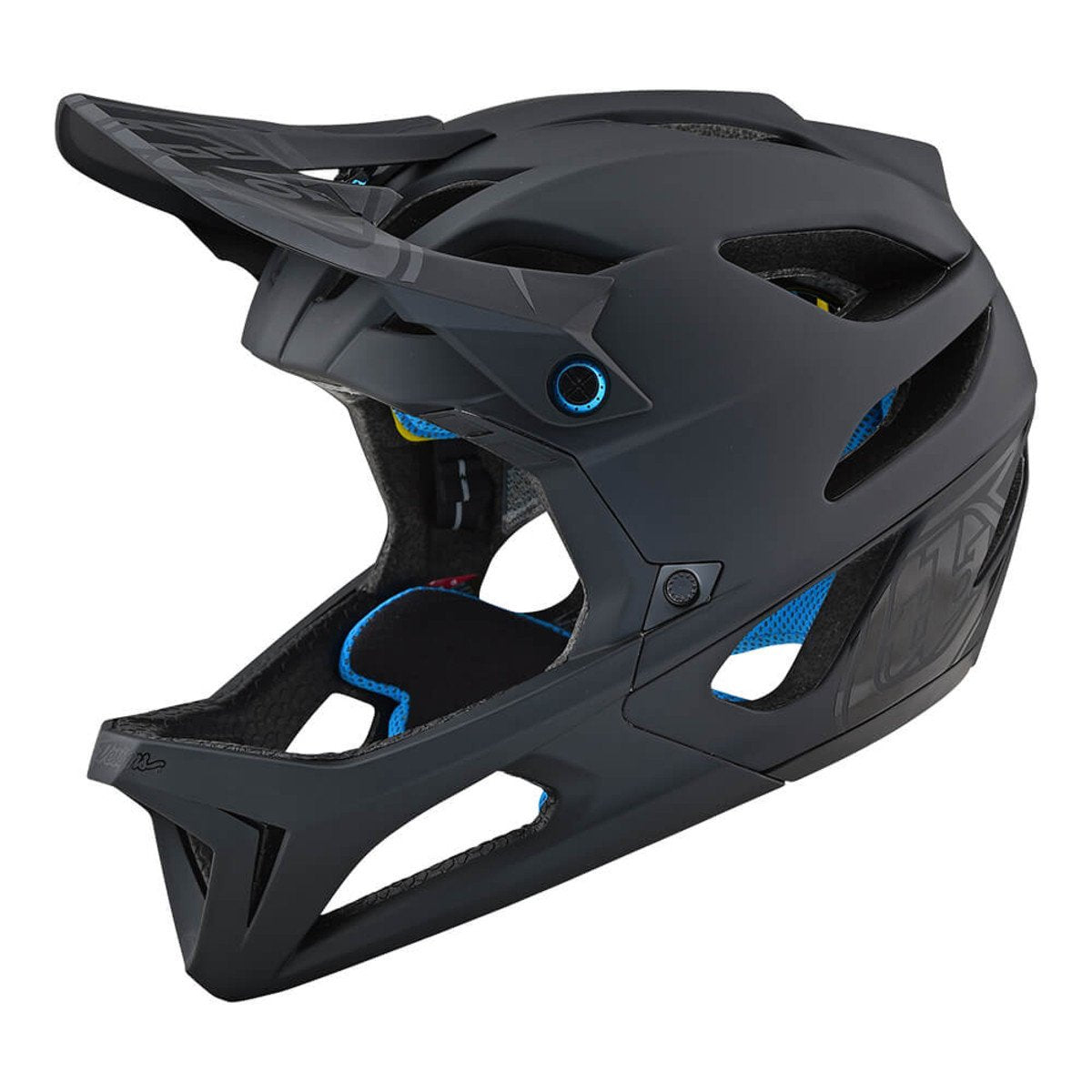 Troy Lee Designs Stage MIPS Enduro Full Face Helmet - Stealth - Black Stealth Black X-Small/Small 