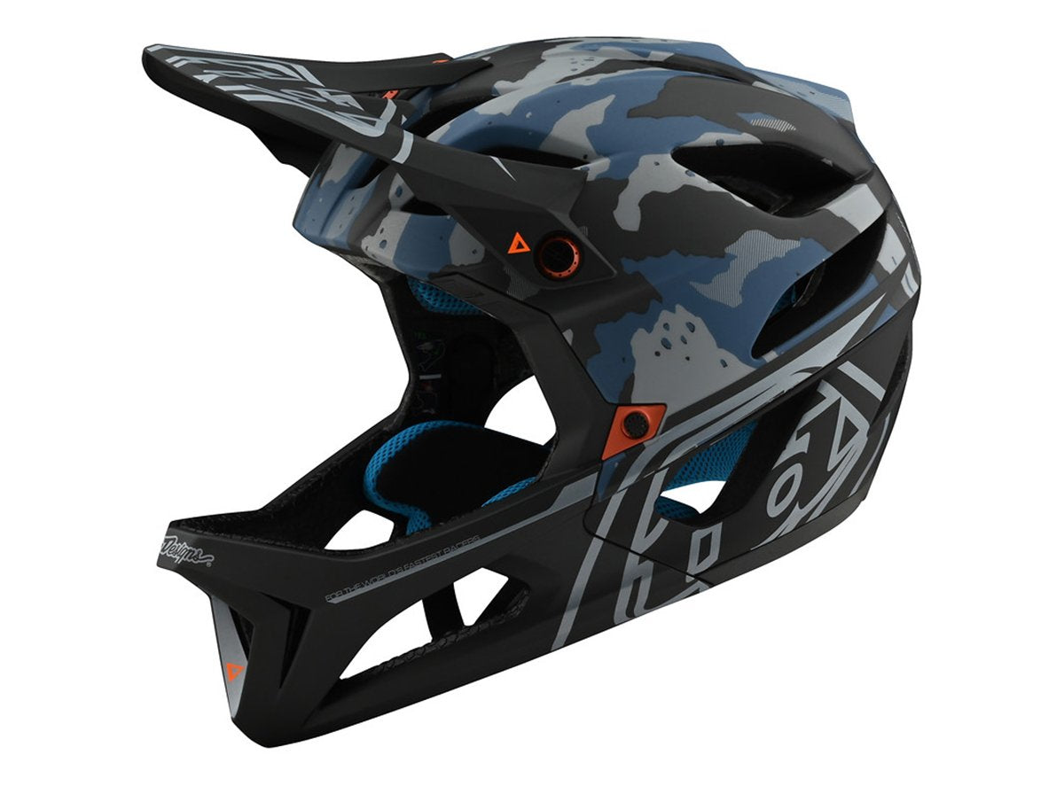Troy Lee Designs Stage Full Face Helmet - Camo - Light Blue - 2020 Light Blue X-Small/Small 