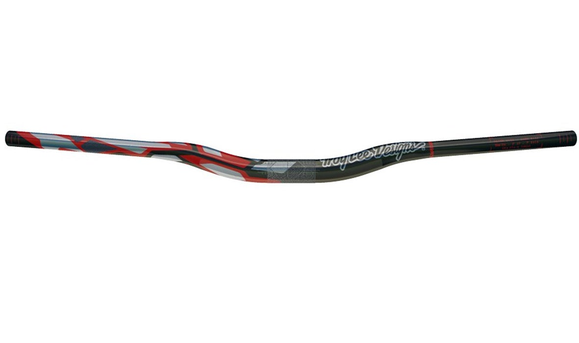 Truvativ Descendant Troy Lee Designs 35mm DH Riser Handlebar - Camo Red Camo Red 800mm - 35.0mm - 25mm 