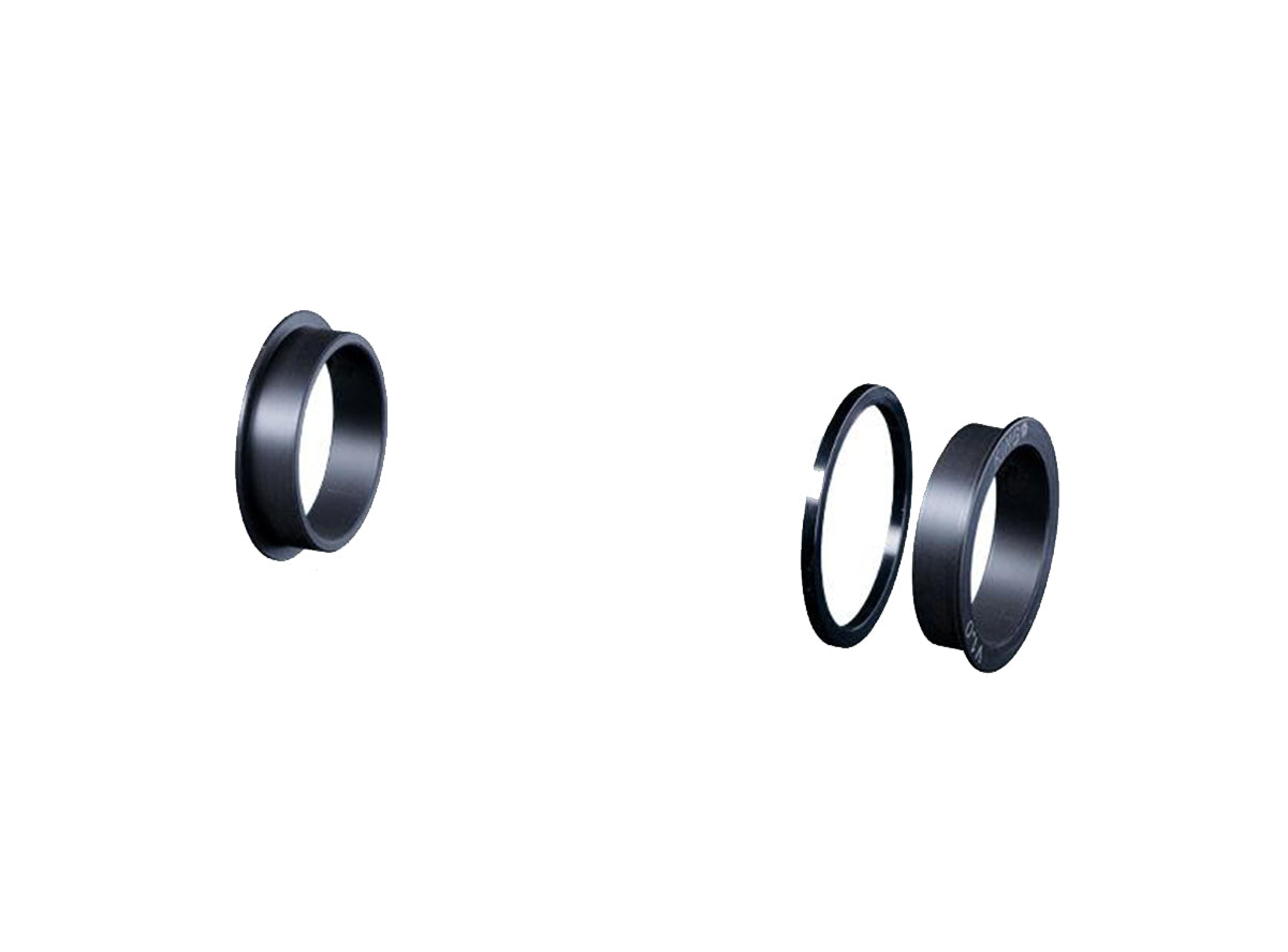 Chris King ThreadFit 30 Bottom Bracket Conversion Kit Black #21 - 73mm BB - 30mm Spindle - Wide - Race Face 