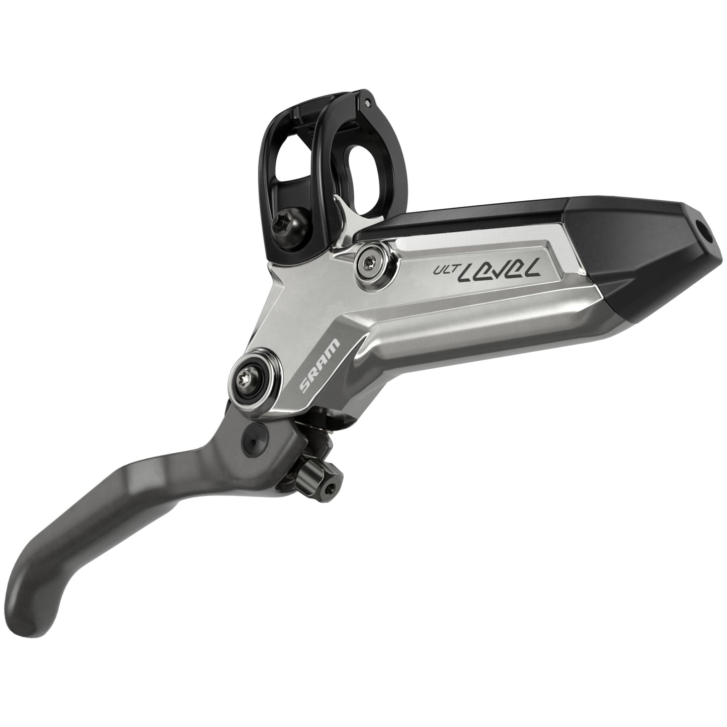 SRAM Level Ultimate Stealth Disc Brake and Lever - 4 Piston - Rear - Black-Silver